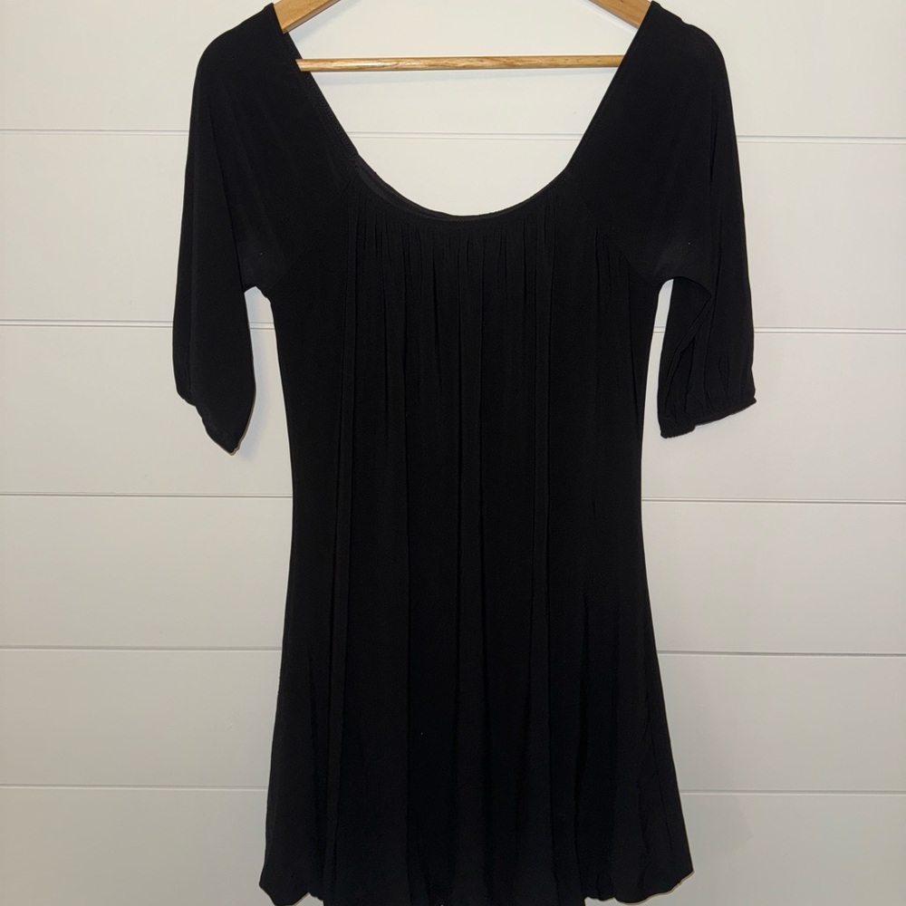 White House Black Market Classic Black Blouse